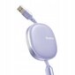 Mcdodo tālruņa kabelis, ievelkams, iPhone, Micro USB, USB-C, 3-in-1, 66 W, violets, 66 W cena un informācija | Savienotājkabeļi | 220.lv