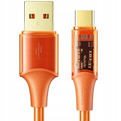 Кабель для телефона Mcdodo Мощная быстрая зарядка USB-C 100 Вт 6A 1,2 м оранжевый цена и информация | Кабели для телефонов | 220.lv