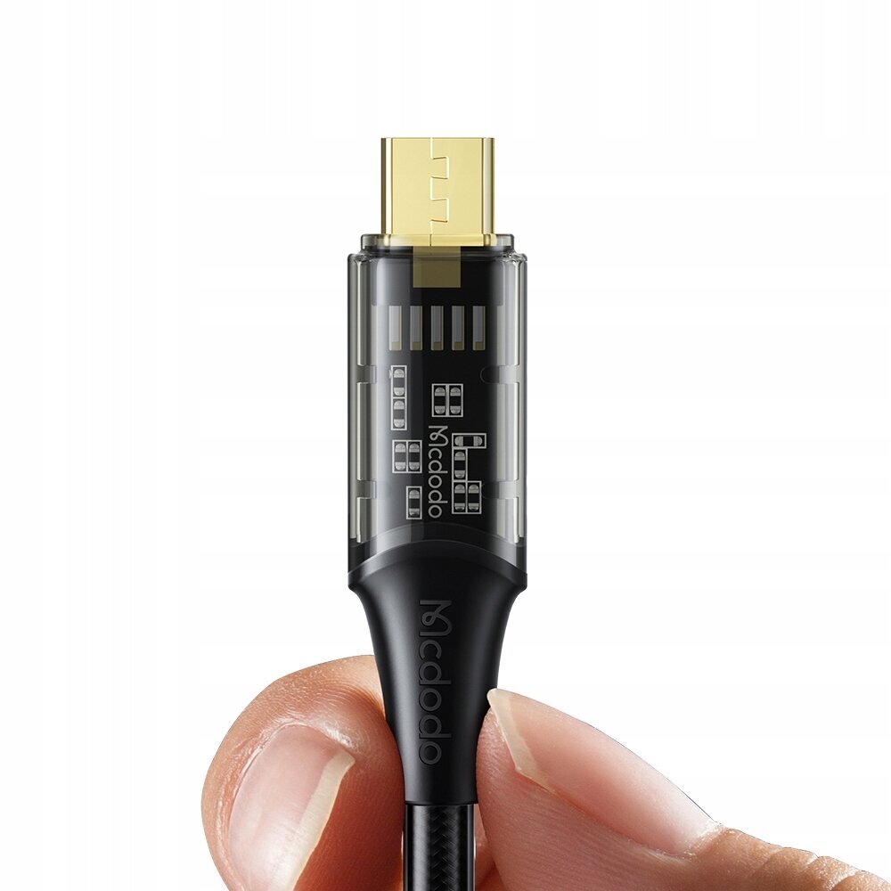 Mcdodo tālruņa kabelis, Jaudīgs, ātra uzlāde, MICRO, USB, QC 4.0 3A 1,2 m melns CA-2100 cena un informācija | Savienotājkabeļi | 220.lv