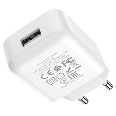 HOCO ceļojumu lādētājs USB + kabelis priekš Lightning 8-pin 2A N2 Vigor balts cena un informācija | Lādētāji un adapteri | 220.lv