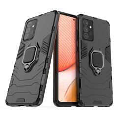 Ring Armor Case Kickstand Tough Rugged Cover, paredzēts Samsung Galaxy A72 4G, melns cena un informācija | Telefonu vāciņi, maciņi | 220.lv