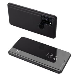 Чехол Hurtel Clear View для Samsung Galaxy A12 / Galaxy M12, чёрный цена и информация | Чехлы для телефонов | 220.lv