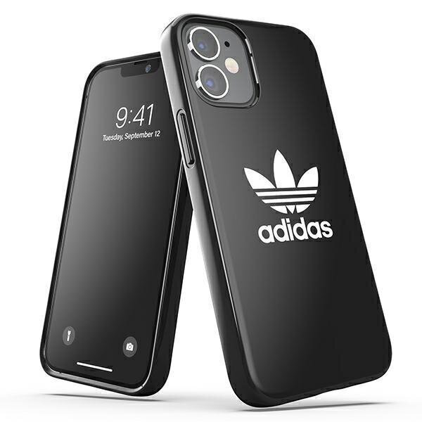 Adidas OR SnapCase Trefoil paredzēts iPhone 12 mini 42283, melns cena un informācija | Telefonu vāciņi, maciņi | 220.lv