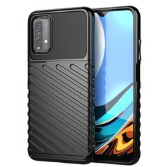 Thunder Case Flexible Tough Rugged Cover TPU Case, paredzēts Xiaomi Poco M3 / Xiaomi Redmi 9T, melns цена и информация | Чехлы для телефонов | 220.lv