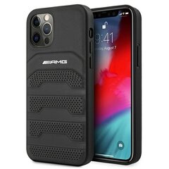 AMG AMHCP12MGSEBK paredzēts iPhone 12/12 Pro 6,1", melns cena un informācija | Telefonu vāciņi, maciņi | 220.lv