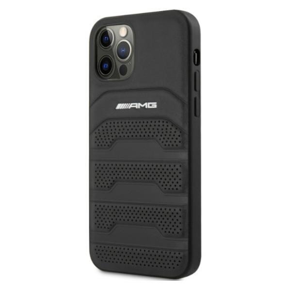 AMG AMHCP12MGSEBK paredzēts iPhone 12/12 Pro 6,1", melns cena un informācija | Telefonu vāciņi, maciņi | 220.lv