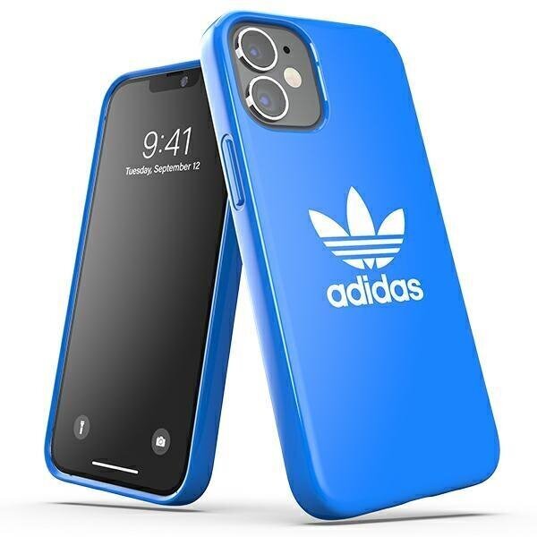 Adidas OR SnapCase Trefoil paredzēts iPhone 12 mini 42288, zils cena un informācija | Telefonu vāciņi, maciņi | 220.lv