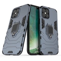 Ring Armor Case Kickstand Tough Rugged Cover, paredzēts iPhone 12 Pro Max, zils цена и информация | Чехлы для телефонов | 220.lv