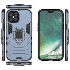 Ring Armor Case Kickstand Tough Rugged Cover, paredzēts iPhone 12 Pro Max, zils цена и информация | Чехлы для телефонов | 220.lv