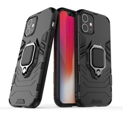 Ring Armor Case Kickstand Tough Rugged Cover, paredzēts iPhone 12 mini, melns цена и информация | Чехлы для телефонов | 220.lv