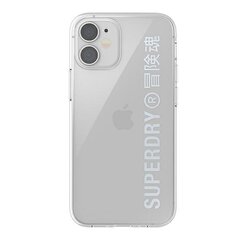 Чехол SuperDry для iPhone 12 mini, прозрачный цена и информация | Чехлы для телефонов | 220.lv