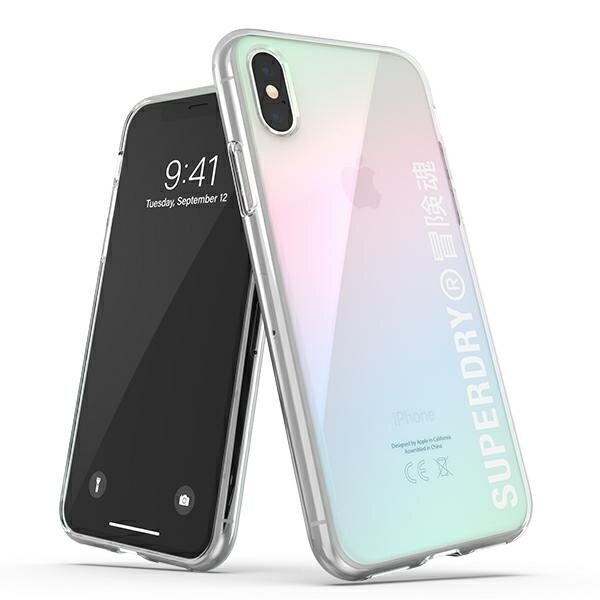 SuperDry Snap, paredzēts iPhone X / Xs,Caurspīdīgs cena un informācija | Telefonu vāciņi, maciņi | 220.lv