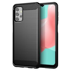 Hurtel Carbon Case paredzēts Samsung Galaxy A32 5G, melns cena un informācija | Telefonu vāciņi, maciņi | 220.lv