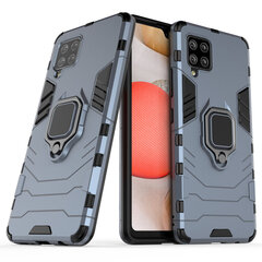 Ring Armor Case Kickstand Tough Rugged Cover, paredzēts Samsung Galaxy A42 5G, zils cena un informācija | Telefonu vāciņi, maciņi | 220.lv