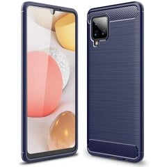 Чехол Hurtel Carbon для Samsung Galaxy A42 5G, синий цена и информация | Чехлы для телефонов | 220.lv