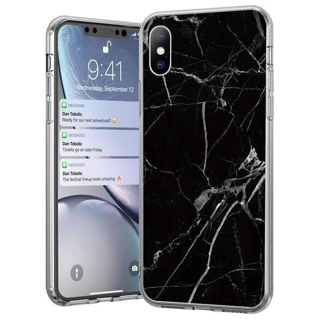 Wozinsky Marble TPU Case paredzēts Samsung Galaxy A42 5G, melns цена и информация | Telefonu vāciņi, maciņi | 220.lv