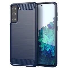 Hurtel Carbon Case paredzēts Samsung Galaxy S21 5G, zils cena un informācija | Telefonu vāciņi, maciņi | 220.lv