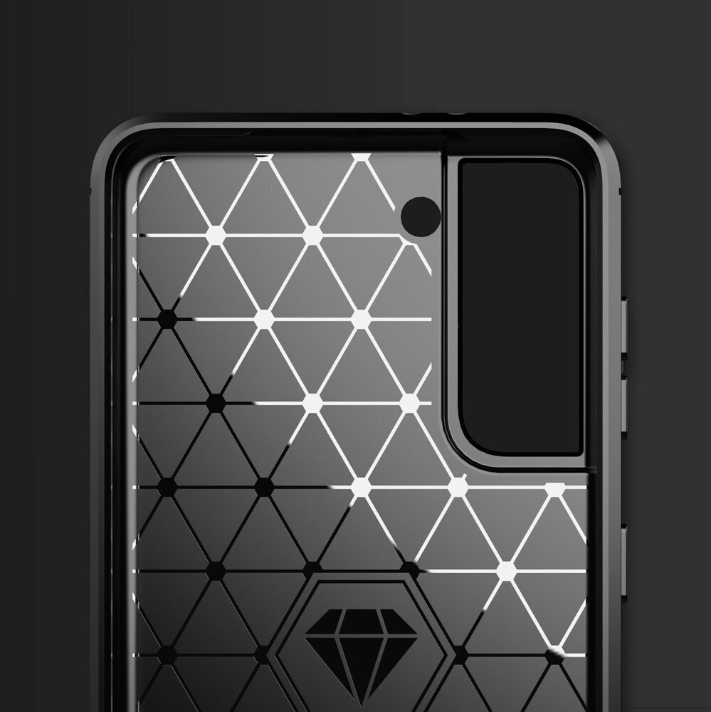 Hurtel Carbon Case paredzēts Samsung Galaxy S21 5G, zils цена и информация | Telefonu vāciņi, maciņi | 220.lv