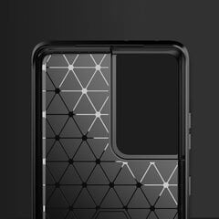 Hurtel Carbon Case paredzēts Samsung Galaxy S21 Ultra 5G, melns cena un informācija | Telefonu vāciņi, maciņi | 220.lv