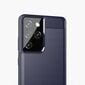 Hurtel Carbon Case paredzēts Samsung Galaxy S21 Ultra 5G, zils цена и информация | Telefonu vāciņi, maciņi | 220.lv