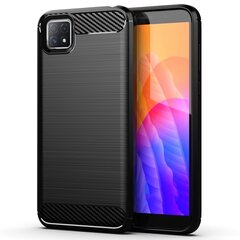 Hurtel Carbon Case paredzēts Oppo A73, melns cena un informācija | Telefonu vāciņi, maciņi | 220.lv