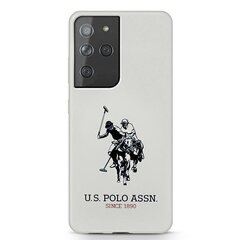 US Polo USHCS21LSLHRWH, paredzēts S21 Ultra G998, balts cena un informācija | Telefonu vāciņi, maciņi | 220.lv