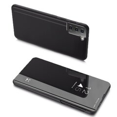 Hurtel Clear View Case paredzēts Samsung Galaxy S21 5G, melns cena un informācija | Telefonu vāciņi, maciņi | 220.lv