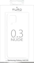 Puro PURO 0.3 Nude Etui paredzēts Samsung Galaxy A42 5G cena un informācija | Puro Mobilie telefoni un aksesuāri | 220.lv