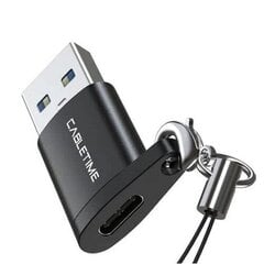 OTG adapteris USB 3.0 Type-A (M) - USB Type-C (F) cena un informācija | Adapteri un USB centrmezgli | 220.lv