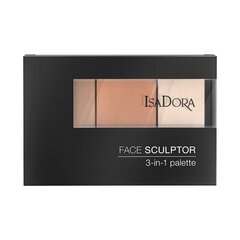 Sejas modelēšanas palete IsaDora Face Sculptor 3-in-1 12 g, 61 Classic Nude cena un informācija | IsaDora Dekoratīvā kosmētika | 220.lv