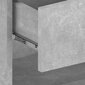 Sienas Naktsskapītis, betona pelēka, apstrādāta koksne cena un informācija | Naktsskapīši | 220.lv