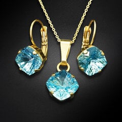 Komplekts "Mistika (Aquamarine)" ar Swarovski™ kristāliem DS00S341 цена и информация | Наборы украшений | 220.lv