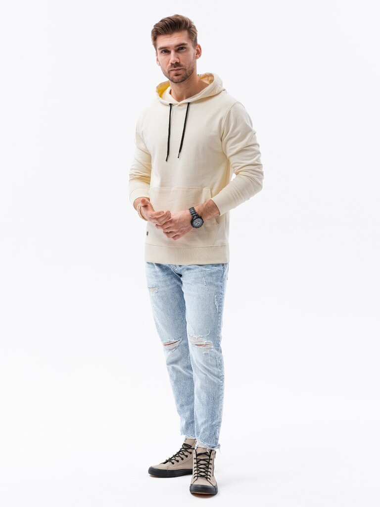Vīriešu džemperis ar kapuci Leko B1154 -48450, karameļkrāsas cena un informācija | Vīriešu džemperi | 220.lv