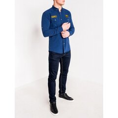 Vīriešu krekls Delora K361-48506, tumši zils цена и информация | Мужские рубашки | 220.lv