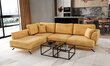 Stūra dīvāns NORE Larde, Loco, dzeltens cena un informācija | Stūra dīvāni | 220.lv