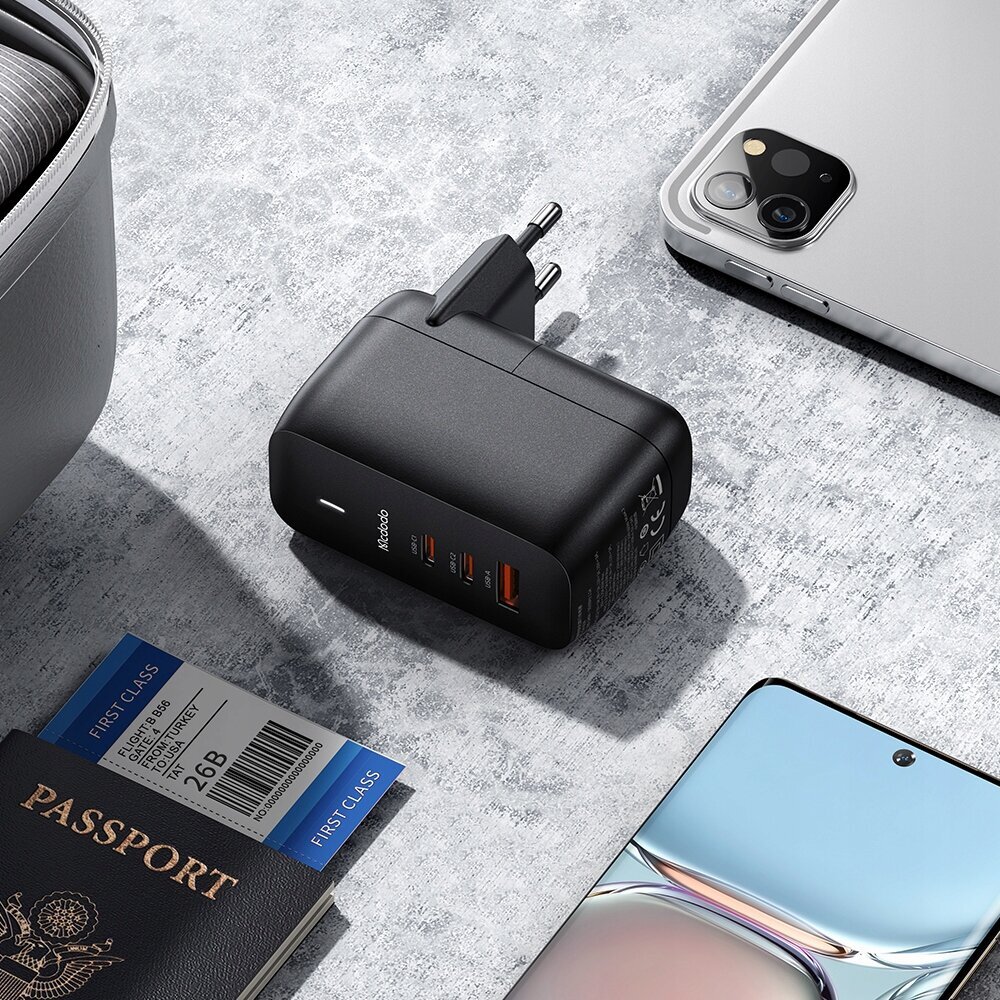 MCDODO GaN 3.0 FAST LAPTOP, MOBILO TELEFONU UZLĀDZĒJS USB-C PD USB-A 65W цена и информация | Akumulatoru lādētāji | 220.lv