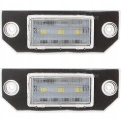 Комплект светодиодных фонарей освещения номерного знака, автонастройка, для Ford Focus II, Ford Focus C-MAX цена и информация | Фары | 220.lv