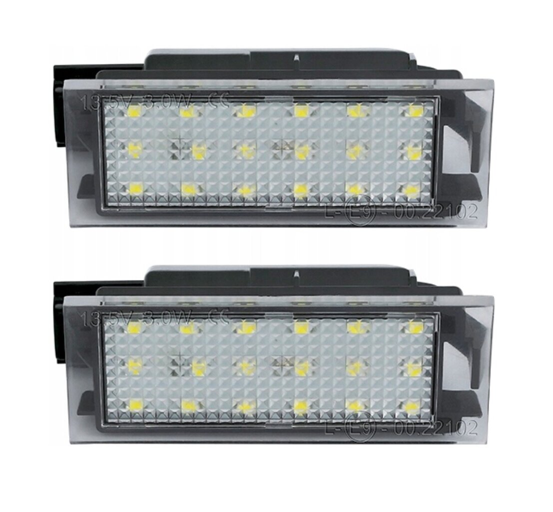 LED numura apgaismojums, AutoTune, priekš Dacia Logan II, Dacia Sandero II, Nissan Interstar, Nissan NV200, Nissan NV300, Nissan NV400, Opel Movano A, Opel Movano B, Opel Vivaro B, Fia cena un informācija | Automašīnu spoguļi, restes, lukturi | 220.lv