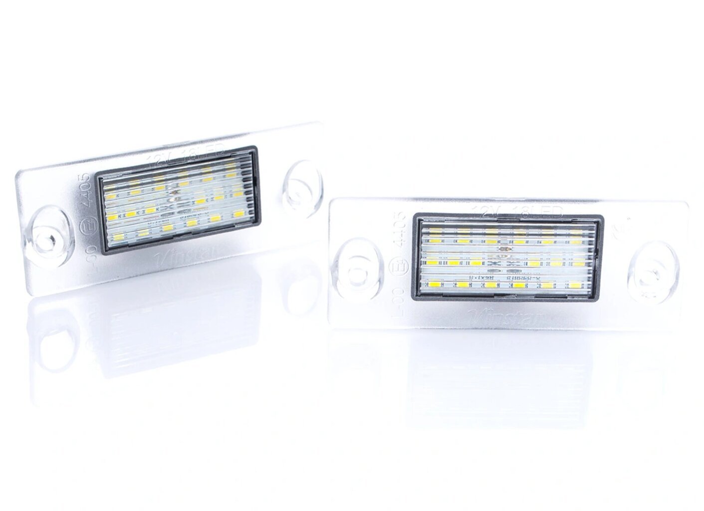 LED numura zīmes apgaismojuma komplekts, AutoTune, Audi A3 I 8L, Audi A4 B5 Sedan / Combi цена и информация | Automašīnu spoguļi, restes, lukturi | 220.lv