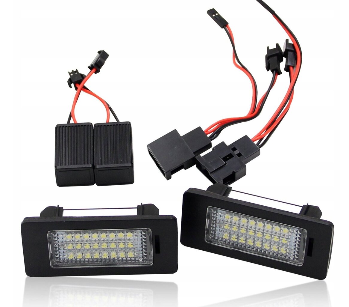 LED numura zīmju lampu komplekts, AutoTune, priekš Skoda Octavia III, Skoda Rapid cena un informācija | Automašīnu spoguļi, restes, lukturi | 220.lv