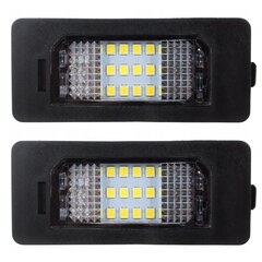 LED lampu komplekts numura zīmei, AutoTune, priekš VW Passat B6, B7 KOMBI, Jetta VI, Sharan II, Touran II, Touareg II, Polo V, Golf VI - PLUS, KOMBI, Skoda Fabia MK2 5J, Superb 3T B6 KOMBI , Vēl цена и информация | Фары | 220.lv