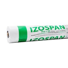 Difūzijas Plēve Izospan Pro 2S, 1,6x50m (165g/m²) cena un informācija | Jumta segumi | 220.lv