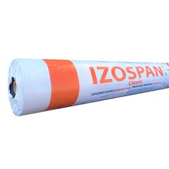 Difūzijas Plēve Izospan Classic, 1,6x50m (115 g/m²) цена и информация | Кровельные покрытия | 220.lv