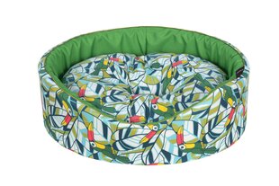 Cazo Foam Bed Cotton Toucan кровать для собак 50x46cm цена и информация | Лежаки, домики | 220.lv