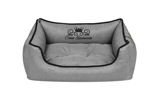 Cazo Soft Bed Royal Line серая кровать для собак 65x50см цена и информация | Лежаки, домики | 220.lv