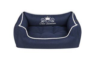 Cazo Soft Bed Royal Line Navy кровать для собак 65x50cm цена и информация | Лежаки, домики | 220.lv