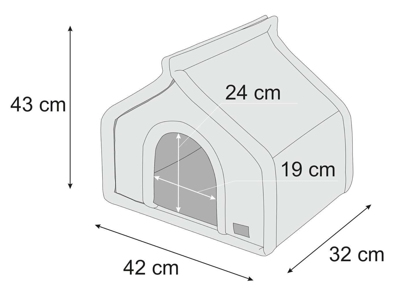 Guļvieta - būda Diamond R1, pelēka cena un informācija | Suņu gultas, spilveni, būdas | 220.lv