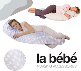 Большая подушка для беременных с наполнителем из синтепона La Bebe™ Moon Maternity Pillow Art.33150 Garden (синтепух, особенно мягкий и тихий), 195 cм цена и информация | Подушки для беременных и кормящих | 220.lv