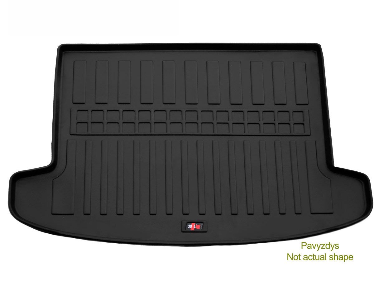 Gumijas bagāžnieka paklājs TOYOTA RAV 4 CA30W 2005-2012, (short base) black /6022011 cena un informācija | Bagāžnieka paklājiņi pēc auto modeļiem | 220.lv