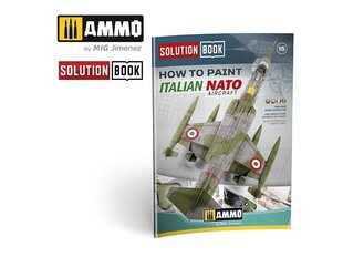 AMMO MIG - risinājumu grāmata. Kā krāsot Itālijas NATO lidmašīnas, AMIG6525 cena un informācija | Līmējamie modeļi | 220.lv